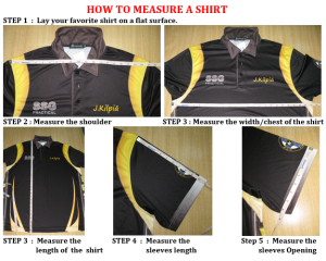 SHIRTS - how to measure (guides)