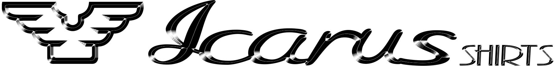 Icarus Logo - Chrome - Long