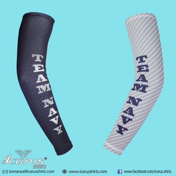 Team Navy Compression Arm Sleeves